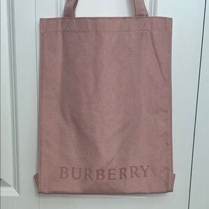 Burberry Dusty Pink Canvas Tote